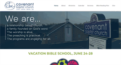 Desktop Screenshot of covenantbaptistmv.org
